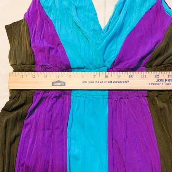 Truworths Dress colorful stretchy summer, size 10, ruched under bust. - Picture 4 of 8